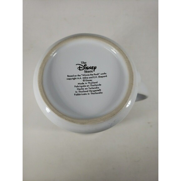 Disney Store Winnie the Pooh Coffee Mug Yellow Roses Large White & Orange 16 oz - Picture 11 of 14
